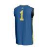 #1 Delaware Fightin' Blue Hens GameDay Greats Youth Lightweight Collegiate Basketball Fashion Jersey - - Detail View