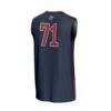 #71 Liberty Flames GameDay Greats Youth Lightweight Collegiate Basketball Fashion Jersey - Navy - Detail View