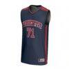 #71 Liberty Flames GameDay Greats Youth Lightweight Collegiate Basketball Fashion Jersey - Navy - Side View