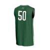 #50 Hawaii Rainbow Warriors GameDay Greats Youth Lightweight Collegiate Basketball Fashion Jersey - Green - Detail View