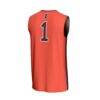 #1 Illinois Fighting Illini GameDay Greats Youth Lightweight Collegiate Basketball Fashion Jersey - Orange - Detail View