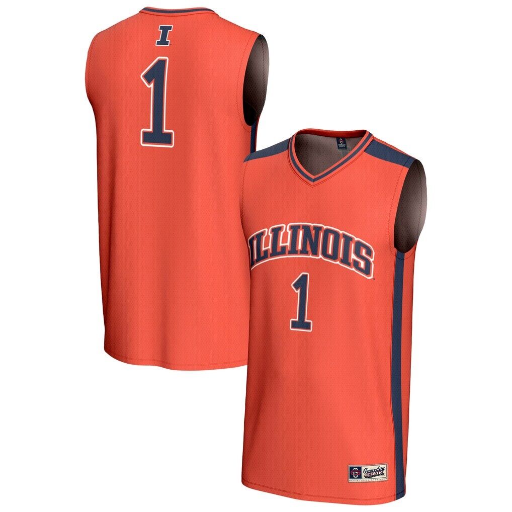 #1 Illinois Fighting Illini GameDay Greats Youth Lightweight Collegiate Basketball Fashion Jersey