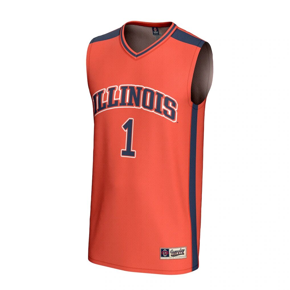 #1 Illinois Fighting Illini GameDay Greats Youth Lightweight Collegiate Basketball Fashion Jersey