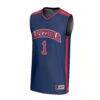 #1 Arizona Wildcats GameDay Greats Youth Lightweight Collegiate Basketball Fashion Jersey - Navy - Side View
