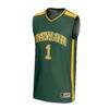 #1 Baylor Bears GameDay Greats Youth Lightweight Collegiate Basketball Fashion Jersey - Green - Side View