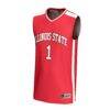 #1 Illinois State Redbirds GameDay Greats Youth Lightweight Collegiate Basketball Fashion Jersey - Red - Side View