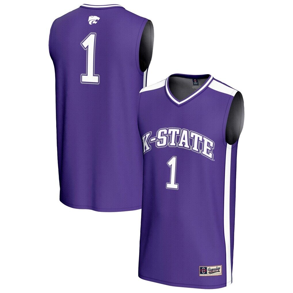 #1 Kansas State Wildcats GameDay Greats Youth Lightweight Collegiate Basketball Fashion Jersey