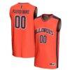 Illinois Fighting Illini GameDay Greats Unisex NIL Pick-A-Player Lightweight Men's Basketball Fashion Jersey - Orange - Front View
