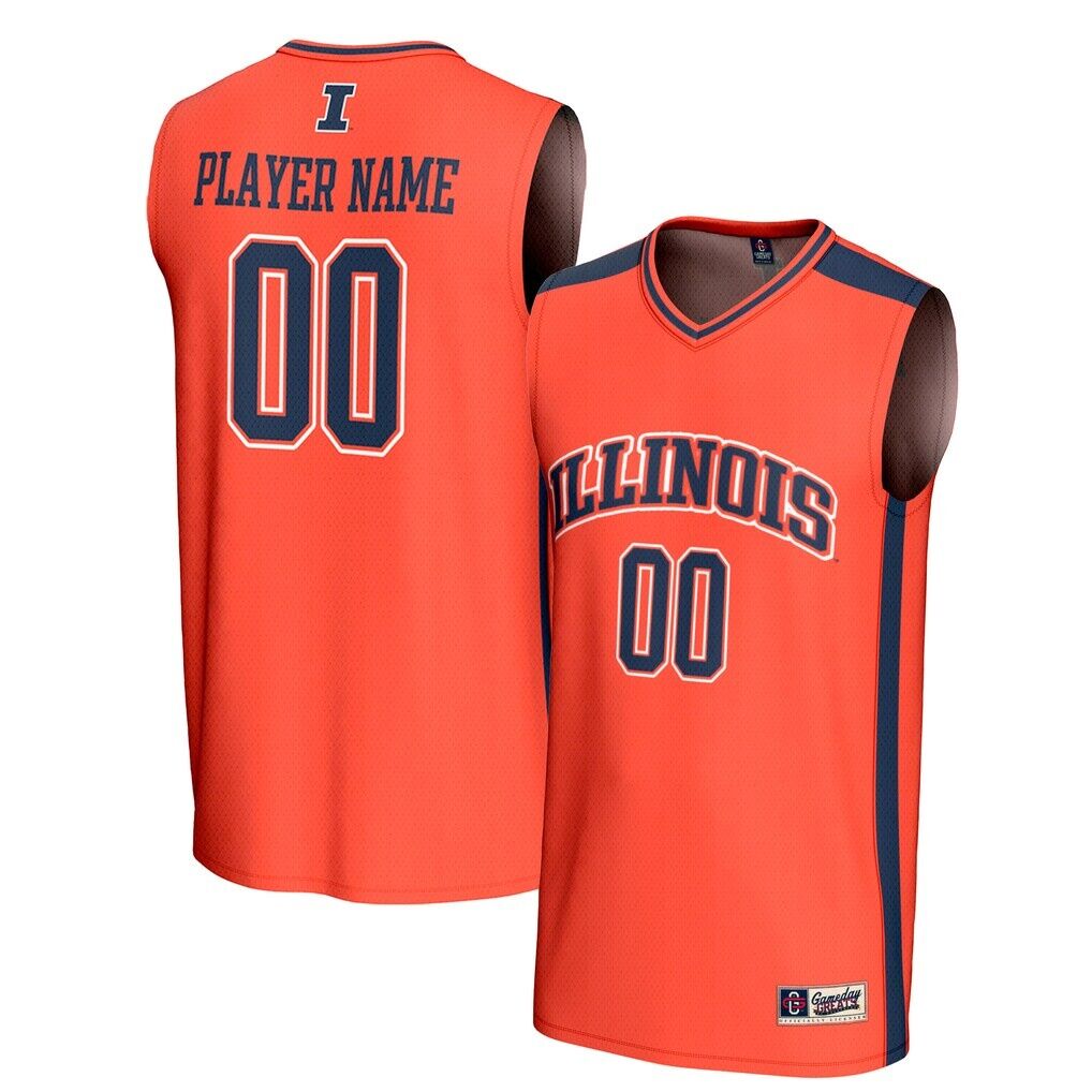 Illinois Fighting Illini GameDay Greats Unisex NIL Pick-A-Player Lightweight Men's Basketball Fashion Jersey