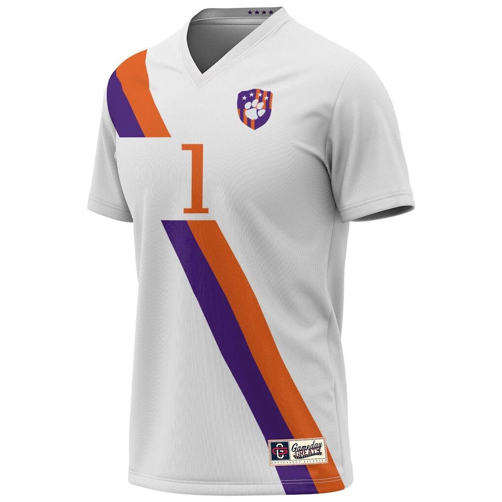 #1 Clemson Tigers GameDay Greats Youth Lightweight Collegiate Soccer Fashion Jersey
