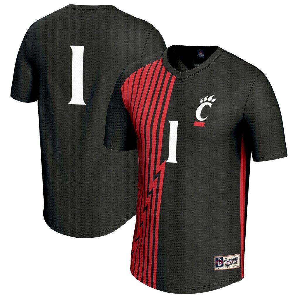 #1 Cincinnati Bearcats GameDay Greats Unisex Lightweight Collegiate Soccer Fashion Jersey