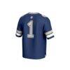 #1 Georgetown Hoyas GameDay Greats Lightweight Collegiate Football Fashion Jersey - Navy - Detail View