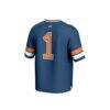 #1 Bucknell Bison GameDay Greats Lightweight Collegiate Football Fashion Jersey - Blue - Detail View