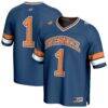 #1 Bucknell Bison GameDay Greats Lightweight Collegiate Football Fashion Jersey - Blue - Front View
