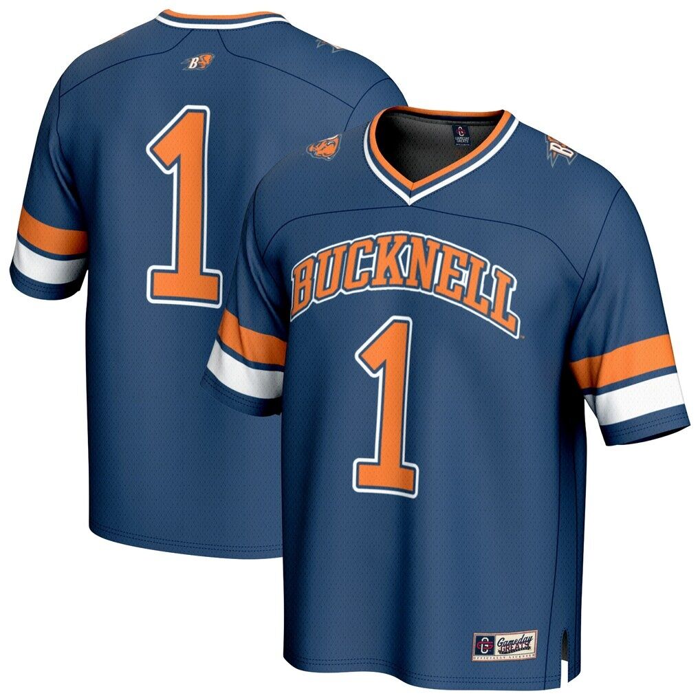 #1 Bucknell Bison GameDay Greats Lightweight Collegiate Football Fashion Jersey