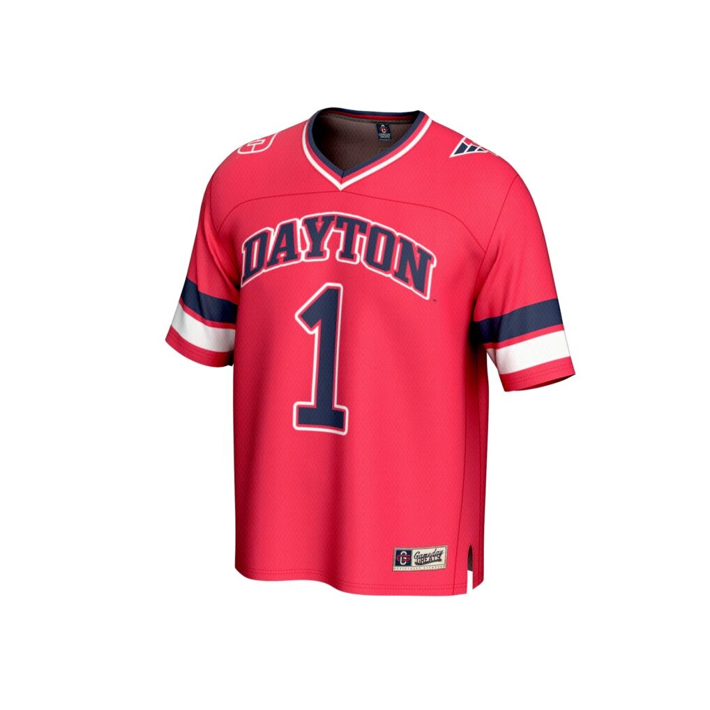 #1 Dayton Flyers GameDay Greats Lightweight Collegiate Football Fashion Jersey
