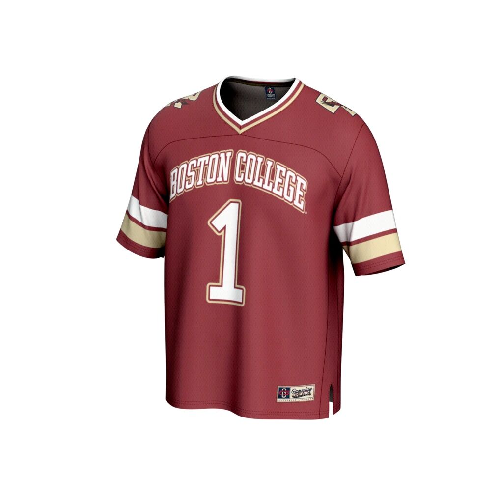 #1 Boston College Eagles GameDay Greats Lightweight Collegiate Football Fashion Jersey - Maroon