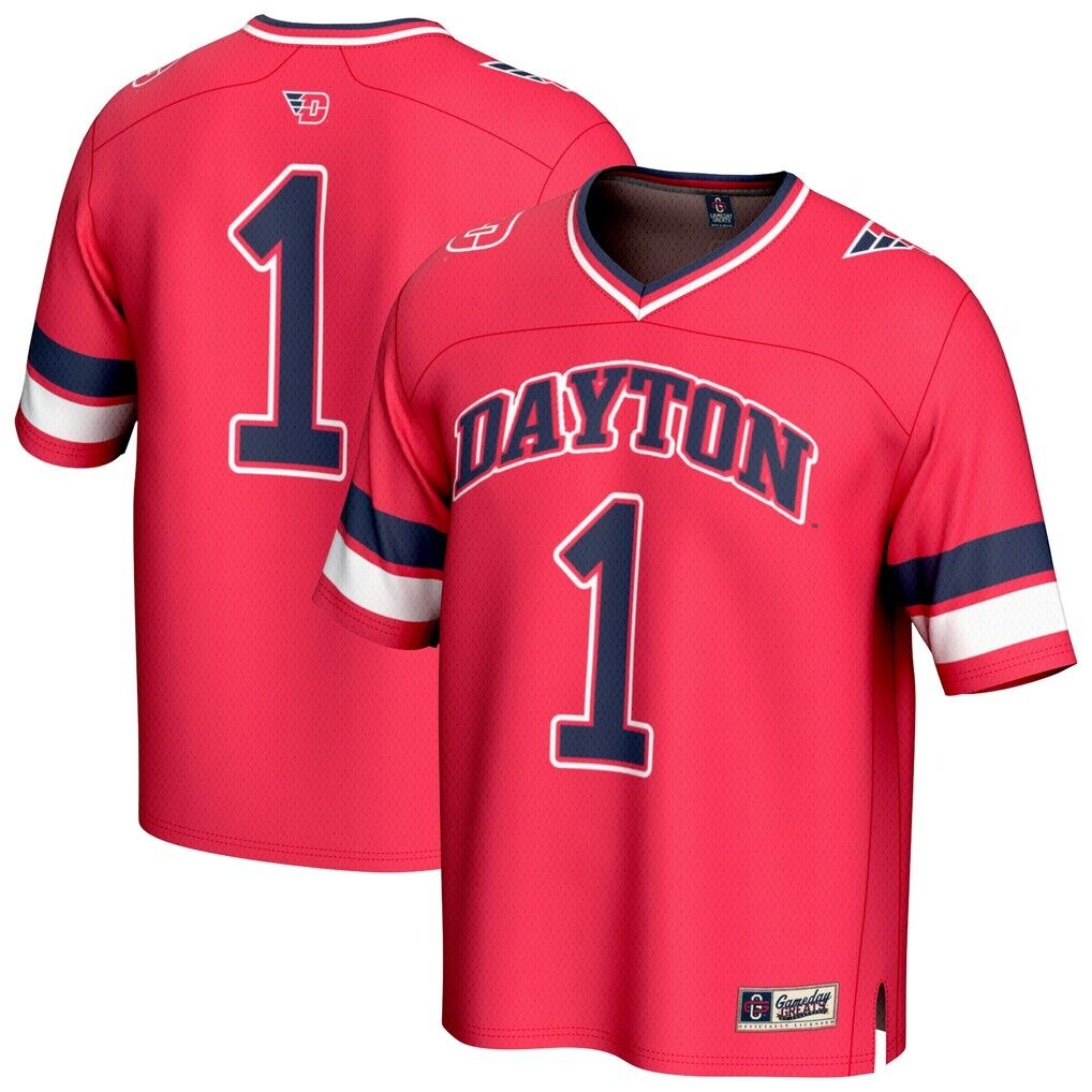 #1 Dayton Flyers GameDay Greats Youth Lightweight Collegiate Football Fashion Jersey