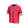 #1 Dayton Flyers GameDay Greats Youth Lightweight Collegiate Football Fashion Jersey - Red - Side View