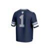#1 Butler Bulldogs GameDay Greats Youth Lightweight Collegiate Football Fashion Jersey - Navy - Detail View
