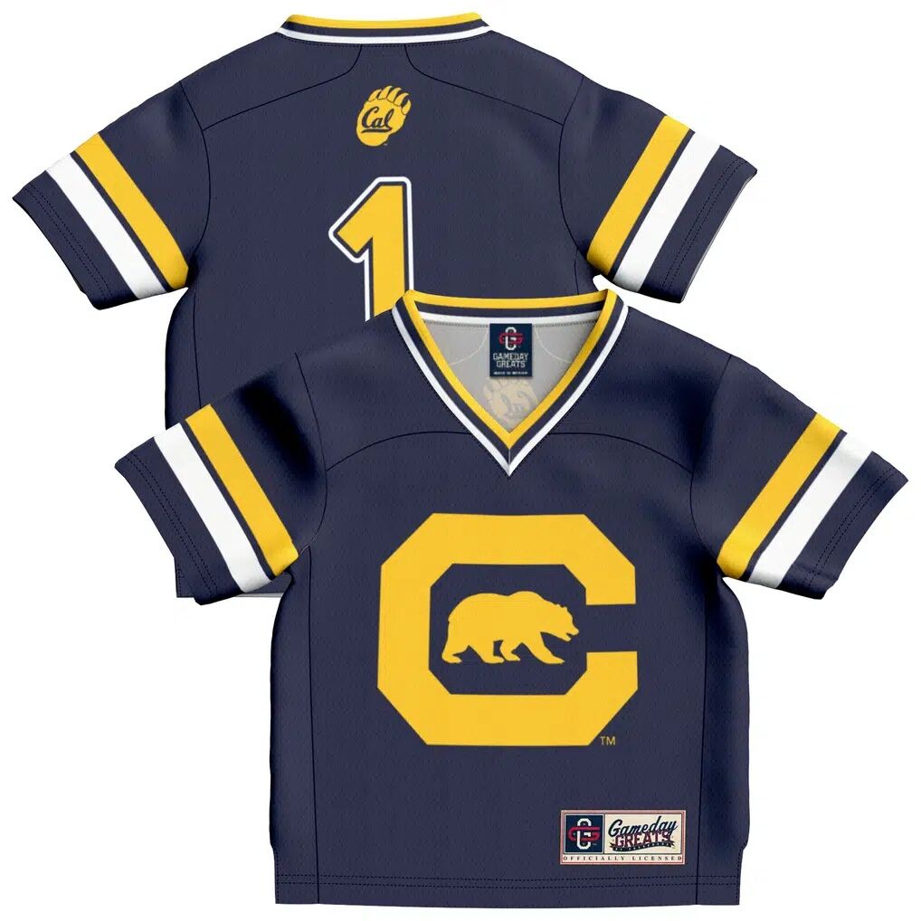 #1 Cal Bears GameDay Greats Toddler Lightweight Collegiate Football Fashion Jersey