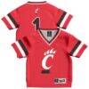 #1 Cincinnati Bearcats GameDay Greats Toddler Lightweight Collegiate Football Fashion Jersey - Red - Front View