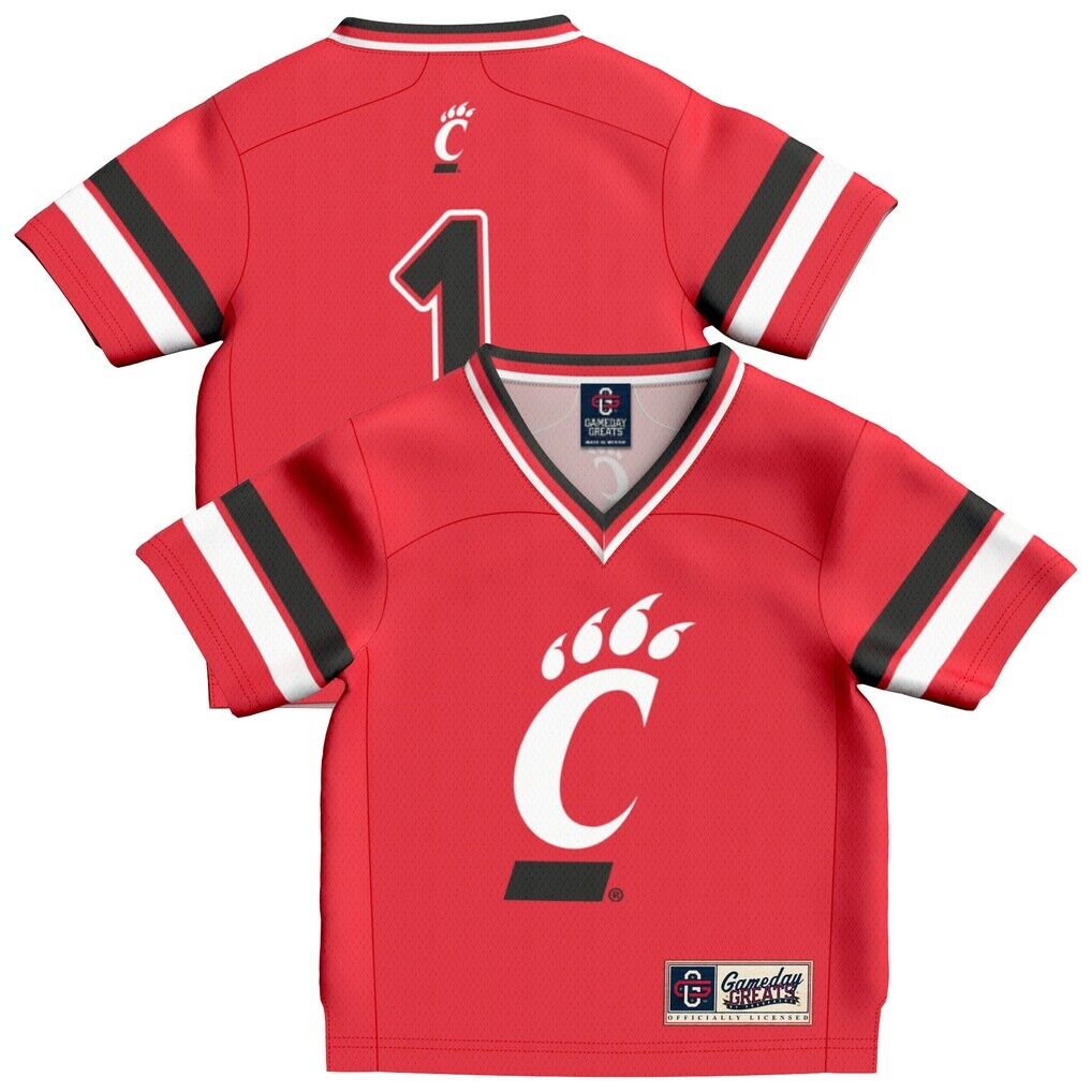 #1 Cincinnati Bearcats GameDay Greats Toddler Lightweight Collegiate Football Fashion Jersey
