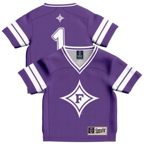 #1 Furman Paladins GameDay Greats Toddler Lightweight Collegiate Football Fashion Jersey - Purple - Front View