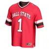 #1 Ball State Cardinals GameDay Greats Unisex Lightweight Collegiate Football Fashion Jersey - - Side View