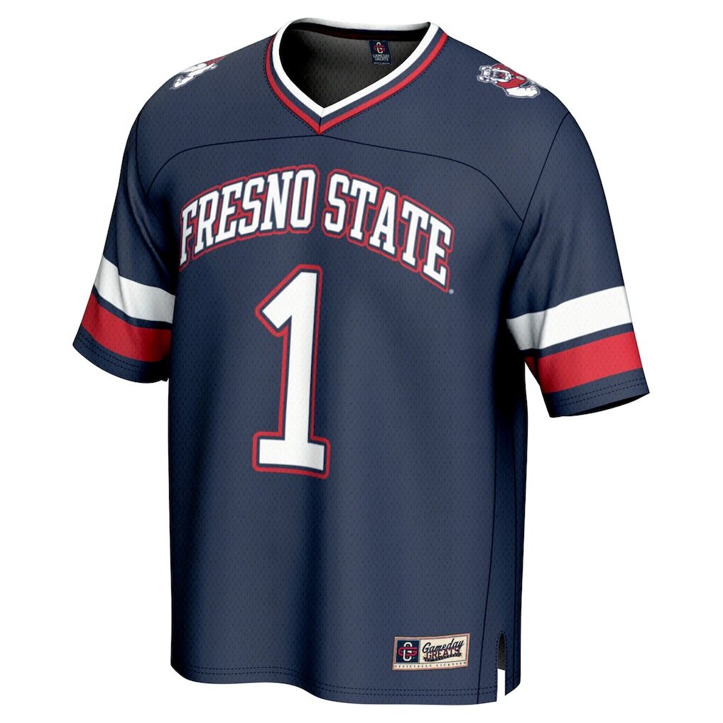 #1 Fresno State Bulldogs GameDay Greats Unisex Lightweight Collegiate Football Fashion Jersey