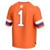 #1 Clemson Tigers GameDay Greats Unisex Lightweight Collegiate Football Fashion Jersey - Orange - Detail View