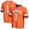 #1 Clemson Tigers GameDay Greats Unisex Lightweight Collegiate Football Fashion Jersey - Orange - Front View