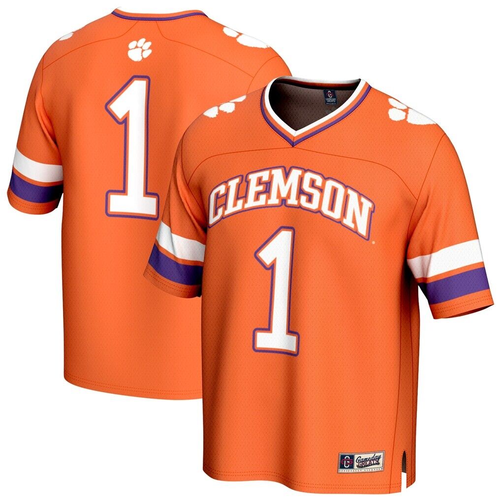 #1 Clemson Tigers GameDay Greats Unisex Lightweight Collegiate Football Fashion Jersey
