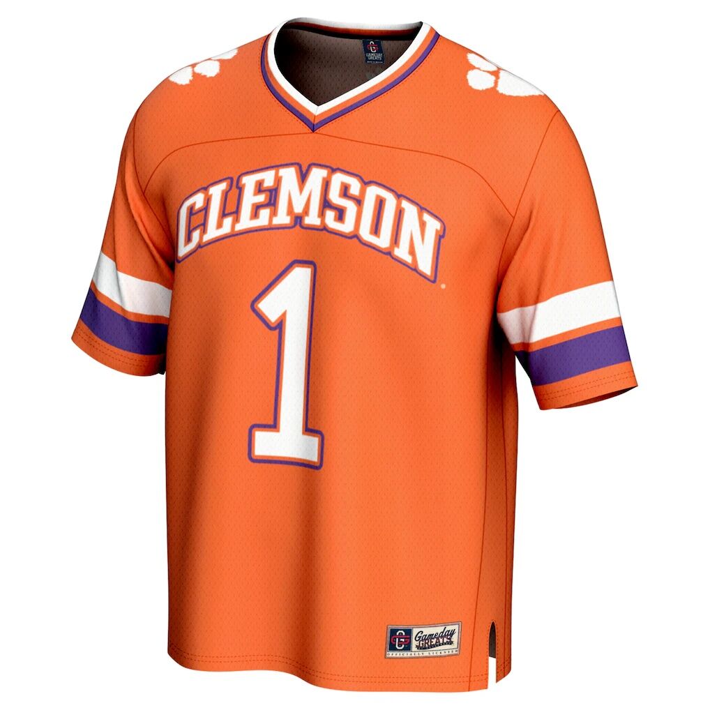 #1 Clemson Tigers GameDay Greats Unisex Lightweight Collegiate Football Fashion Jersey