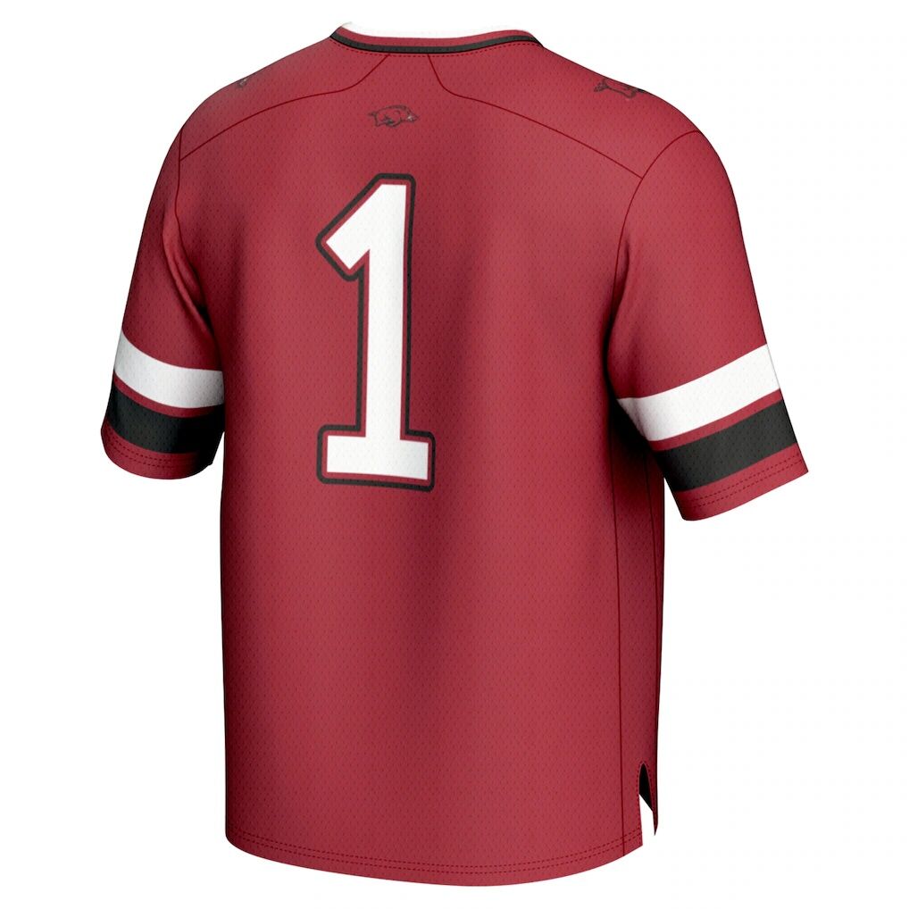 #1 Arkansas Razorbacks GameDay Greats Unisex Lightweight Collegiate Football Fashion Jersey - Cardinal
