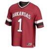 #1 Arkansas Razorbacks GameDay Greats Unisex Lightweight Collegiate Football Fashion Jersey - - Side View