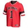#1 Cincinnati Bearcats GameDay Greats Unisex Lightweight Collegiate Football Fashion Jersey - Red - Side View