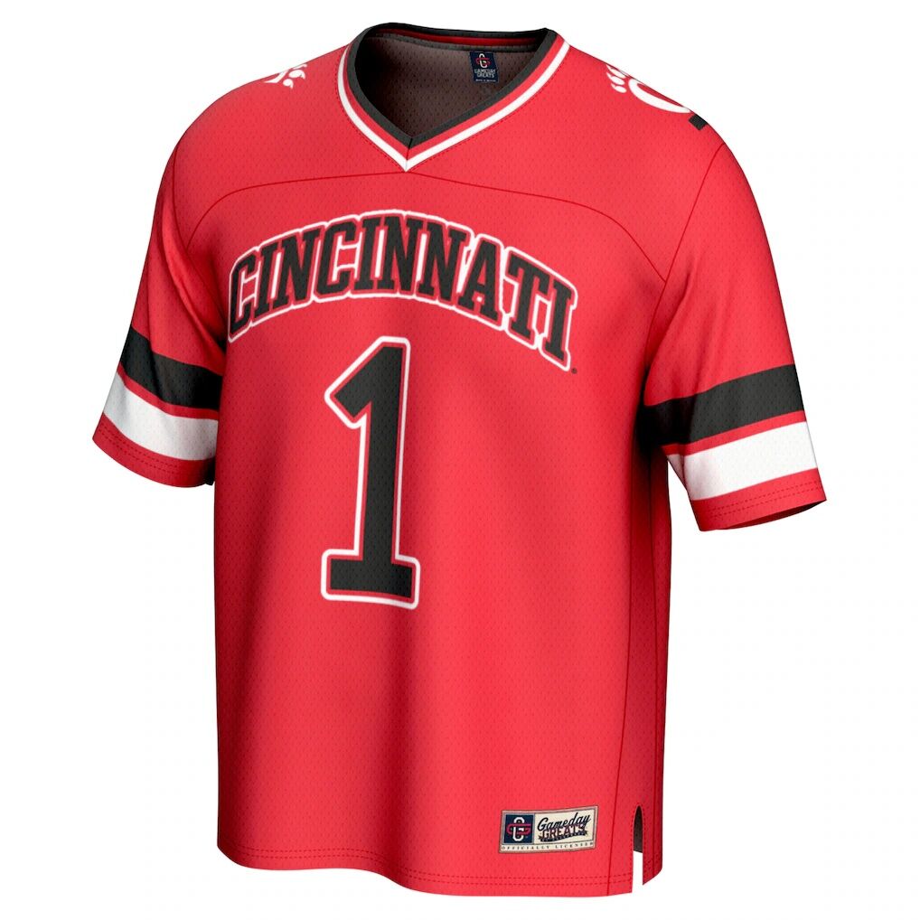 #1 Cincinnati Bearcats GameDay Greats Unisex Lightweight Collegiate Football Fashion Jersey