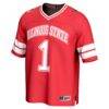 #1 Illinois State Redbirds GameDay Greats Unisex Lightweight Collegiate Football Fashion Jersey - Red - Side View