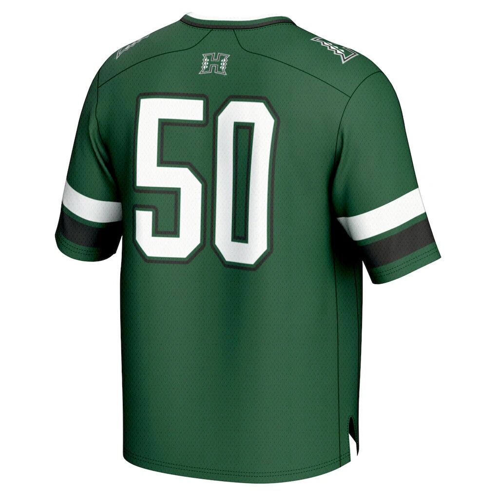 #50 Hawaii Rainbow Warriors GameDay Greats Unisex Lightweight Collegiate Football Fashion Jersey