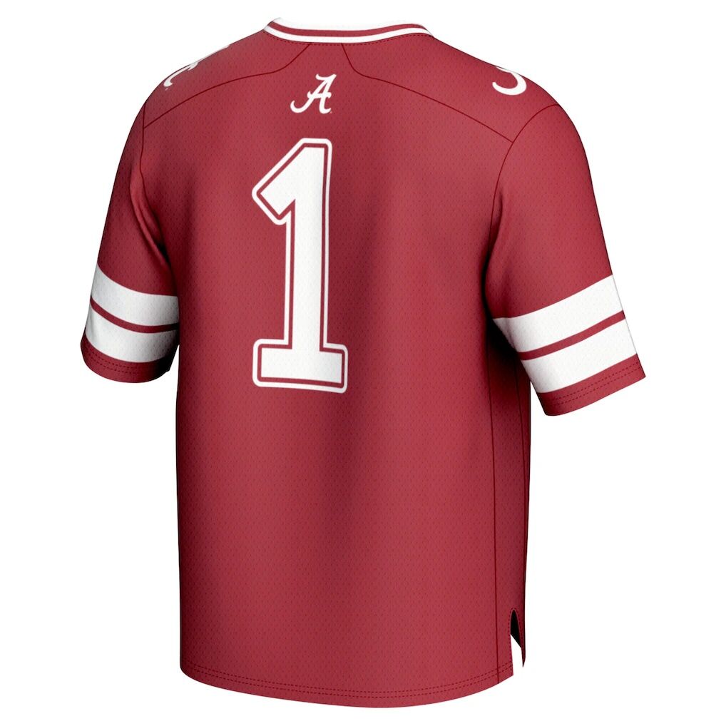 #1 Alabama Crimson Tide GameDay Greats Unisex Lightweight Collegiate Football Fashion Jersey