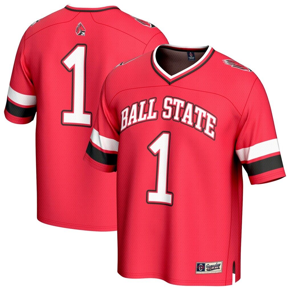 #1 Ball State Cardinals GameDay Greats Youth Lightweight Collegiate Football Fashion Jersey - Cardinal