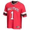 #1 Ball State Cardinals GameDay Greats Youth Lightweight Collegiate Football Fashion Jersey - - Side View