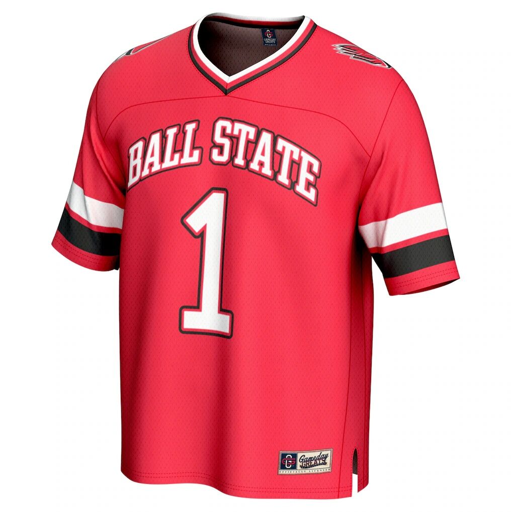 #1 Ball State Cardinals GameDay Greats Youth Lightweight Collegiate Football Fashion Jersey - Cardinal
