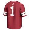 #1 Alabama Crimson Tide GameDay Greats Youth Lightweight Collegiate Football Fashion Jersey - Crimson - Detail View