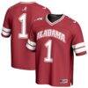 #1 Alabama Crimson Tide GameDay Greats Youth Lightweight Collegiate Football Fashion Jersey - Crimson - Front View