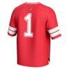 #1 Illinois State Redbirds GameDay Greats Youth Lightweight Collegiate Football Fashion Jersey - Red - Detail View