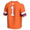 #1 Clemson Tigers GameDay Greats Youth Lightweight Collegiate Football Fashion Jersey - Orange - Detail View