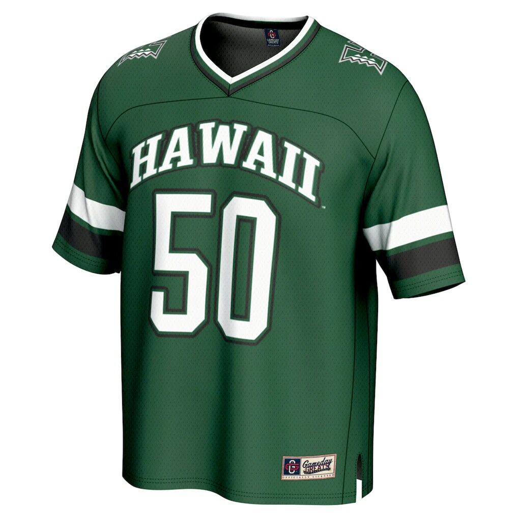 #50 Hawaii Rainbow Warriors GameDay Greats Youth Lightweight Collegiate Football Fashion Jersey