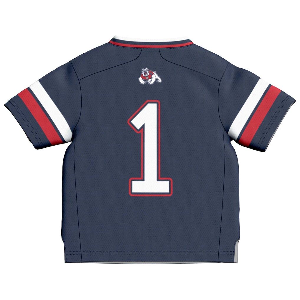 #1 Fresno State Bulldogs GameDay Greats Toddler Lightweight Collegiate Football Fashion Jersey